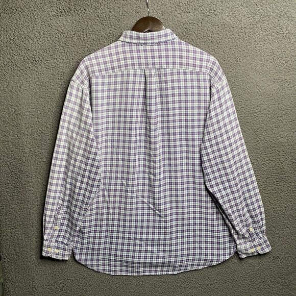 Vintage 90s Tommy Hilfiger Button Shirt Mens XL Check Lightweight Flannel - Picture 11 of 16